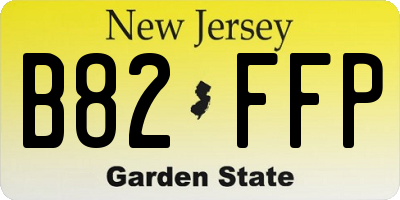 NJ license plate B82FFP