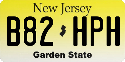 NJ license plate B82HPH