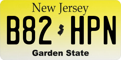 NJ license plate B82HPN
