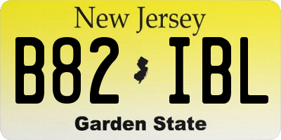 NJ license plate B82IBL