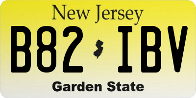 NJ license plate B82IBV