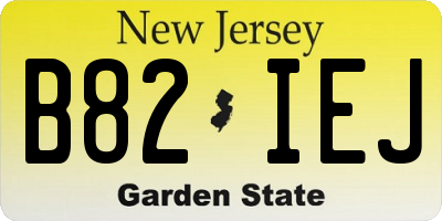NJ license plate B82IEJ