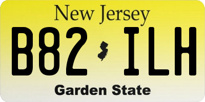 NJ license plate B82ILH