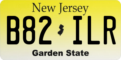 NJ license plate B82ILR