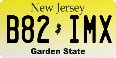 NJ license plate B82IMX
