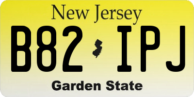 NJ license plate B82IPJ