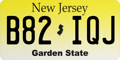 NJ license plate B82IQJ