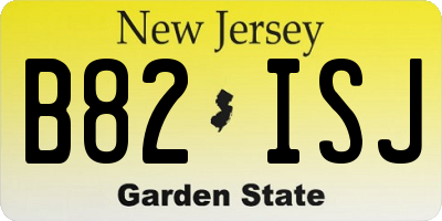 NJ license plate B82ISJ