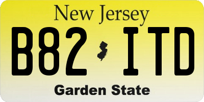 NJ license plate B82ITD