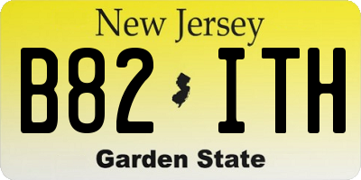 NJ license plate B82ITH