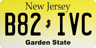 NJ license plate B82IVC