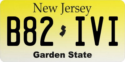 NJ license plate B82IVI