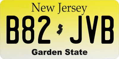 NJ license plate B82JVB