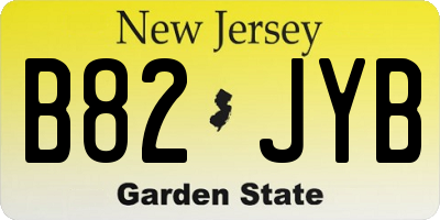 NJ license plate B82JYB
