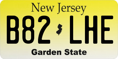 NJ license plate B82LHE