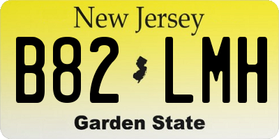 NJ license plate B82LMH
