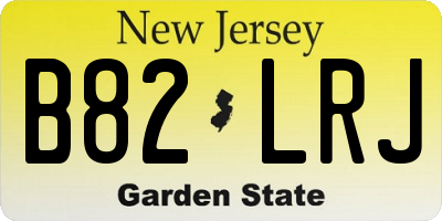 NJ license plate B82LRJ