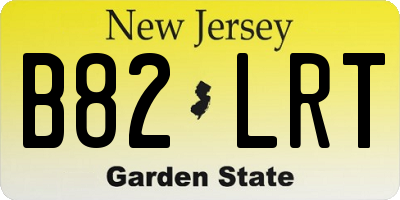 NJ license plate B82LRT