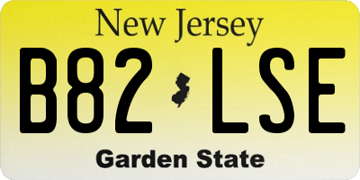 NJ license plate B82LSE