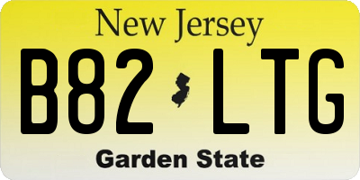 NJ license plate B82LTG