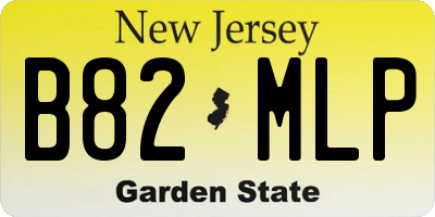 NJ license plate B82MLP