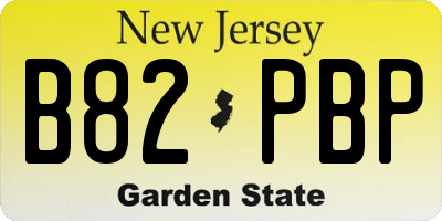 NJ license plate B82PBP