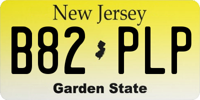NJ license plate B82PLP