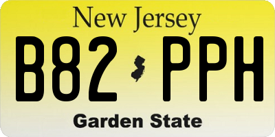 NJ license plate B82PPH