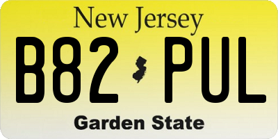 NJ license plate B82PUL