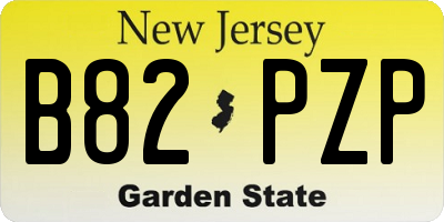 NJ license plate B82PZP