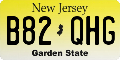 NJ license plate B82QHG
