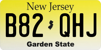 NJ license plate B82QHJ