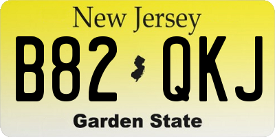 NJ license plate B82QKJ