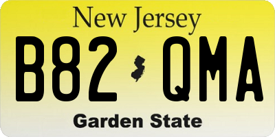 NJ license plate B82QMA