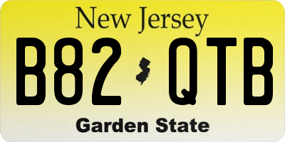 NJ license plate B82QTB