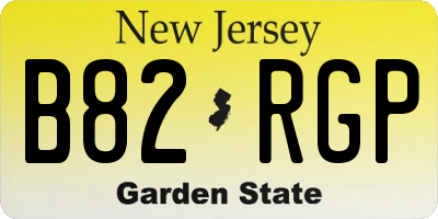 NJ license plate B82RGP