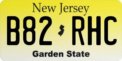 NJ license plate B82RHC