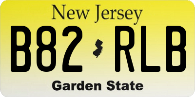 NJ license plate B82RLB