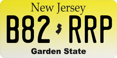 NJ license plate B82RRP