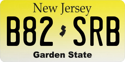 NJ license plate B82SRB