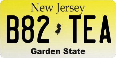 NJ license plate B82TEA