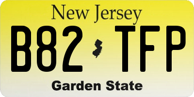 NJ license plate B82TFP