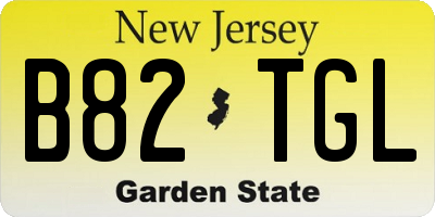 NJ license plate B82TGL