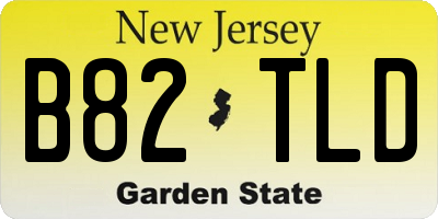 NJ license plate B82TLD