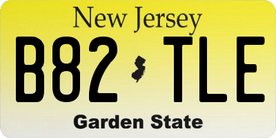 NJ license plate B82TLE