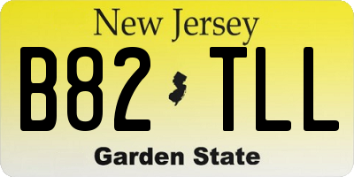 NJ license plate B82TLL