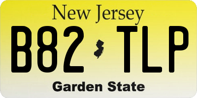 NJ license plate B82TLP