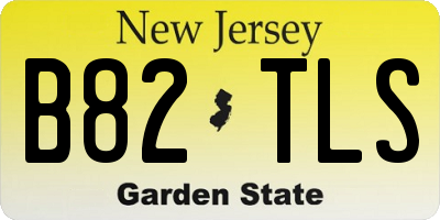 NJ license plate B82TLS