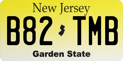 NJ license plate B82TMB