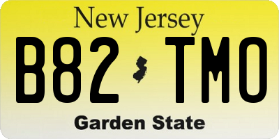 NJ license plate B82TMO